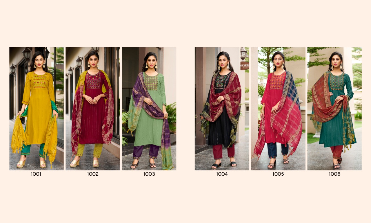 Anusha Rangjyot Readymade Pant Style Suits Manufacturer Wholesaler